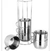 Portable Metallic Tea Set - Image 4