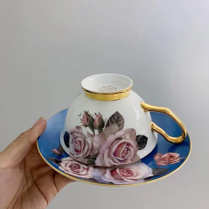 Luxury Floral Elegant Tea Set - Image 3