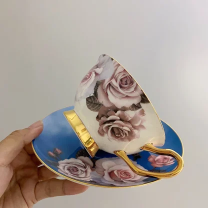Luxury Floral Elegant Tea Set - Image 6