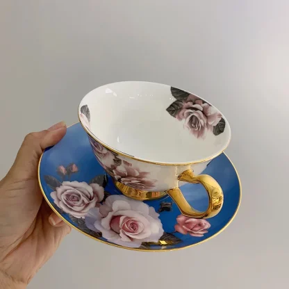 Luxury Floral Elegant Tea Set - Image 2